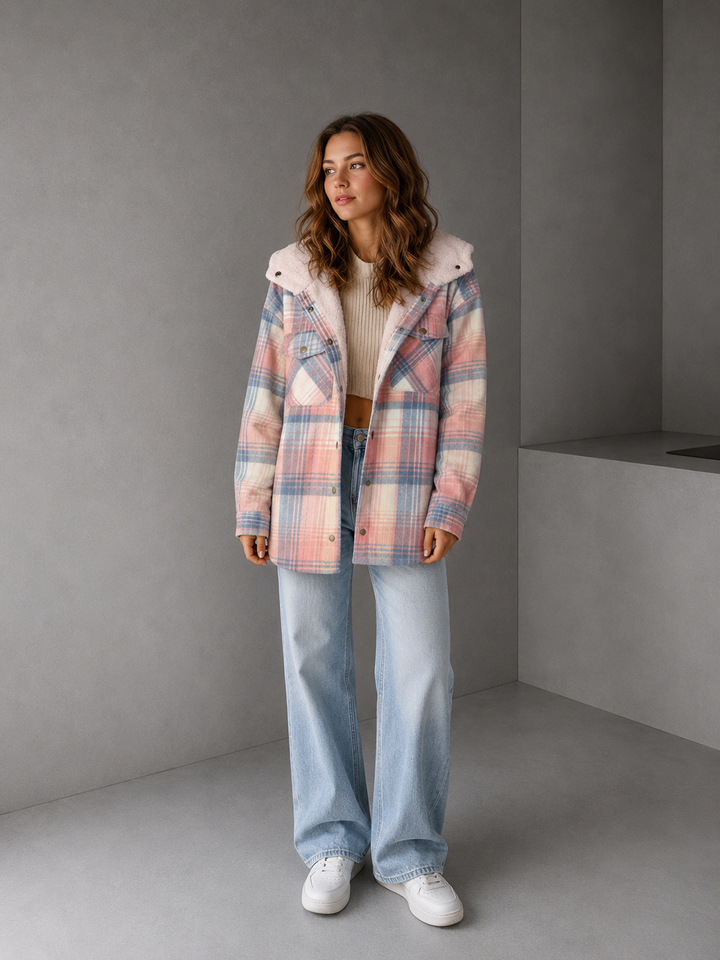 PERESA™ - Casual Long Sleeve Button Front Hooded Coat
