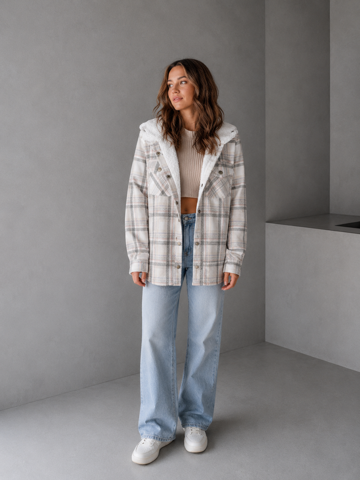 PERESA™ - Casual Long Sleeve Button Front Hooded Coat