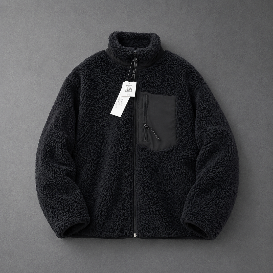 CELANDINE™ - Comfy Long Sleeve Zip-Up Plush Winter Jacket