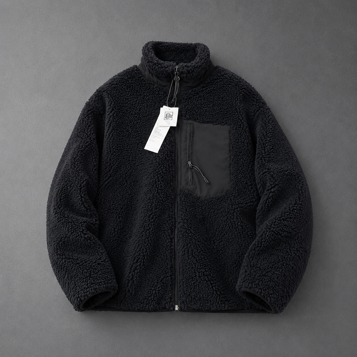 CELANDINE™ - Comfy Long Sleeve Zip-Up Plush Winter Jacket