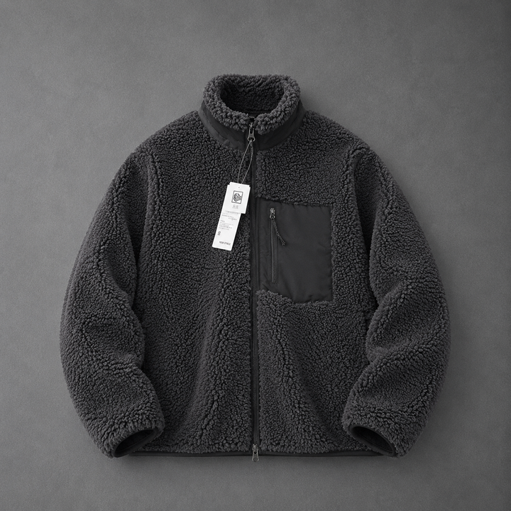 CELANDINE™ - Comfy Long Sleeve Zip-Up Plush Winter Jacket