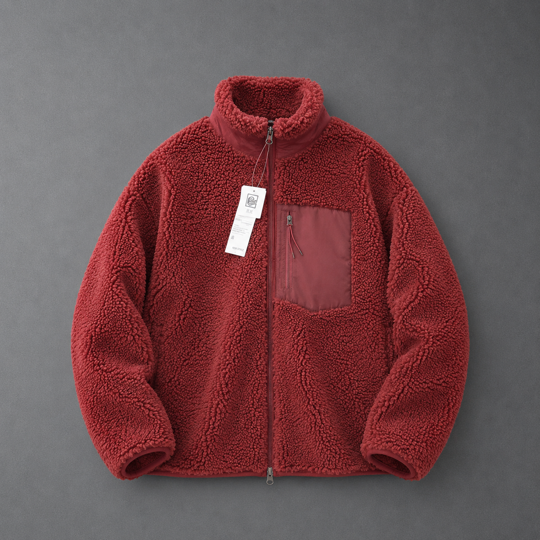 CELANDINE™ - Comfy Long Sleeve Zip-Up Plush Winter Jacket