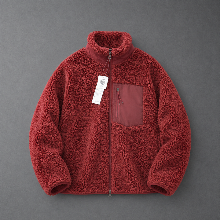 CELANDINE™ - Comfy Long Sleeve Zip-Up Plush Winter Jacket