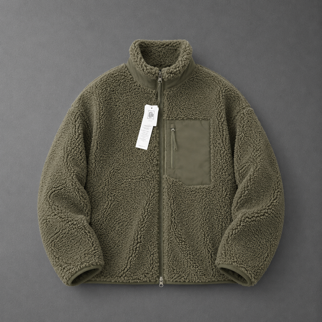 CELANDINE™ - Comfy Long Sleeve Zip-Up Plush Winter Jacket