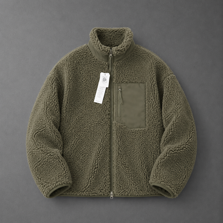 CELANDINE™ - Comfy Long Sleeve Zip-Up Plush Winter Jacket