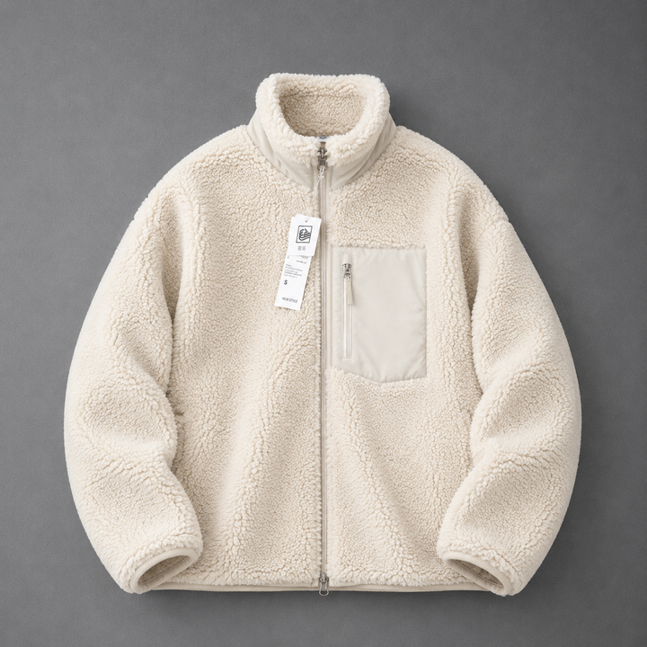CELANDINE™ - Comfy Long Sleeve Zip-Up Plush Winter Jacket