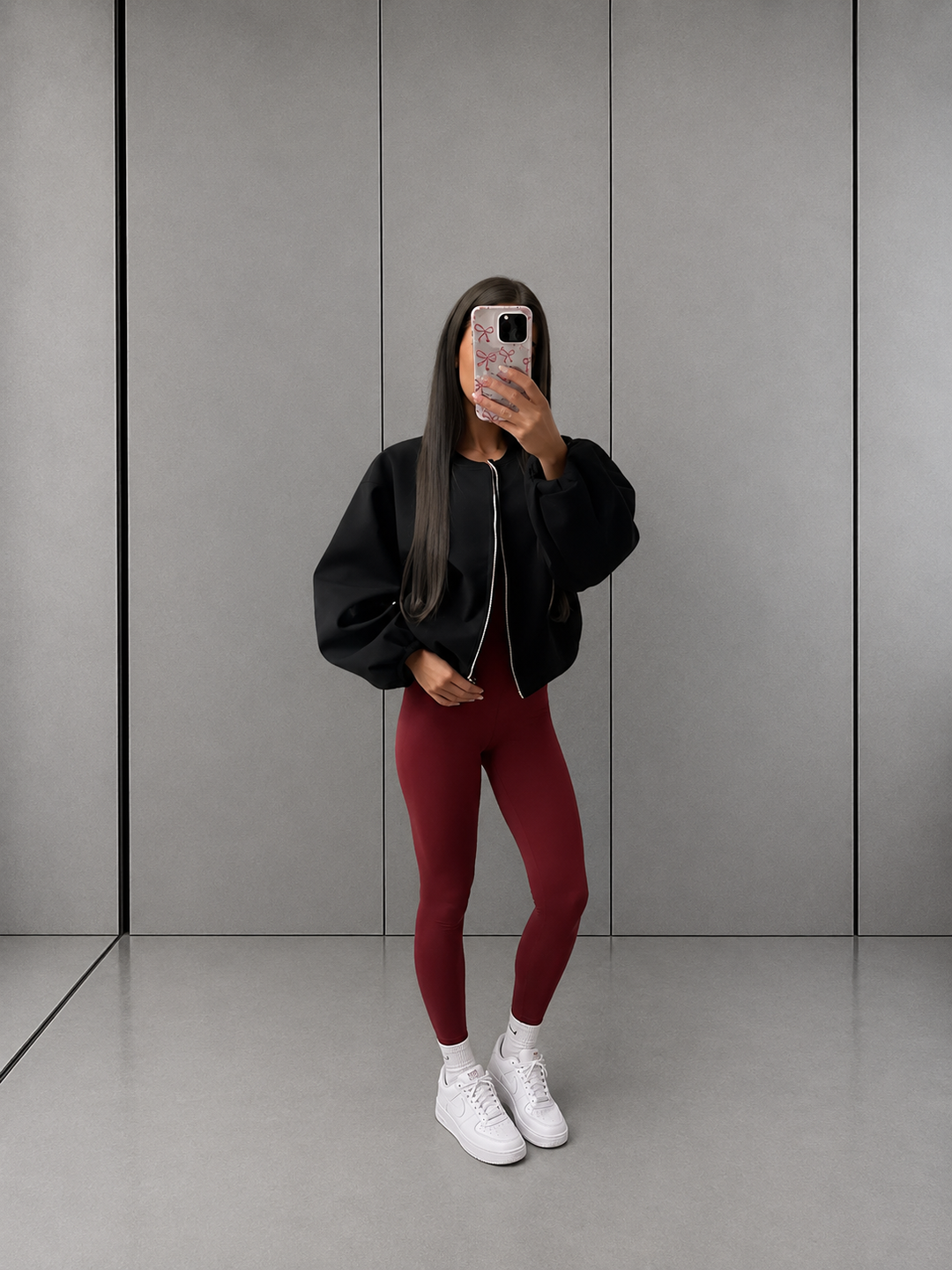 DHANE™ - Chic Long Sleeve Zipper Crop Top Jacket