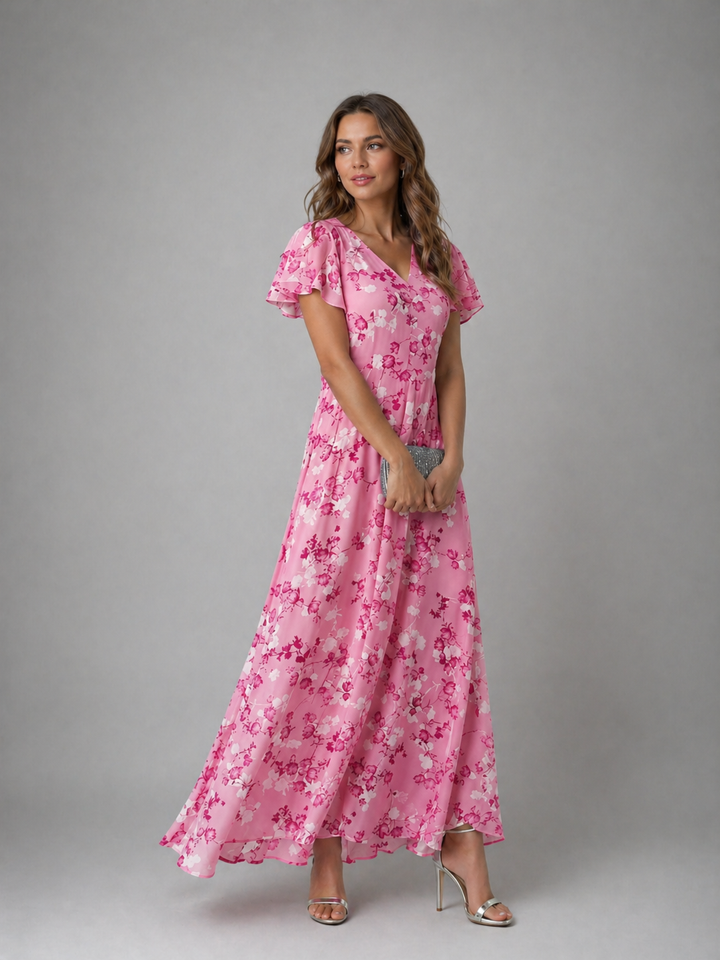 BRENDA™ – Flowing Floral Maxi Dress