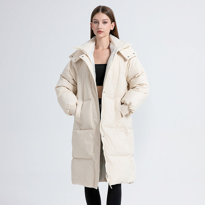 GIGATY - Classic Hooded Long Puffer Coat