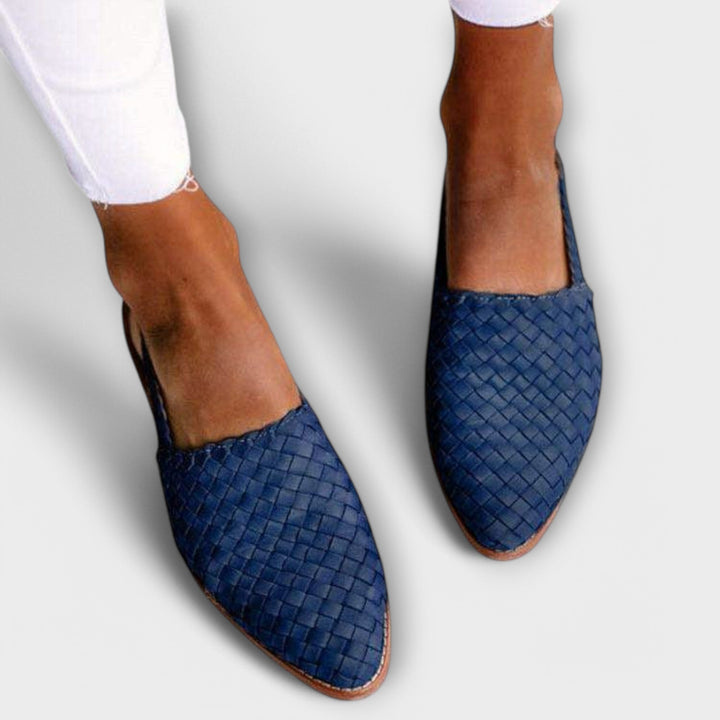 Aurora | Woven Slingback Loafer
