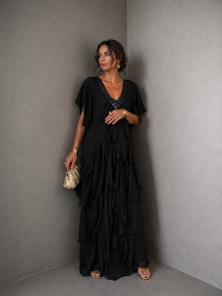 LYNETTE™ - Elegant Flowing Long Dress