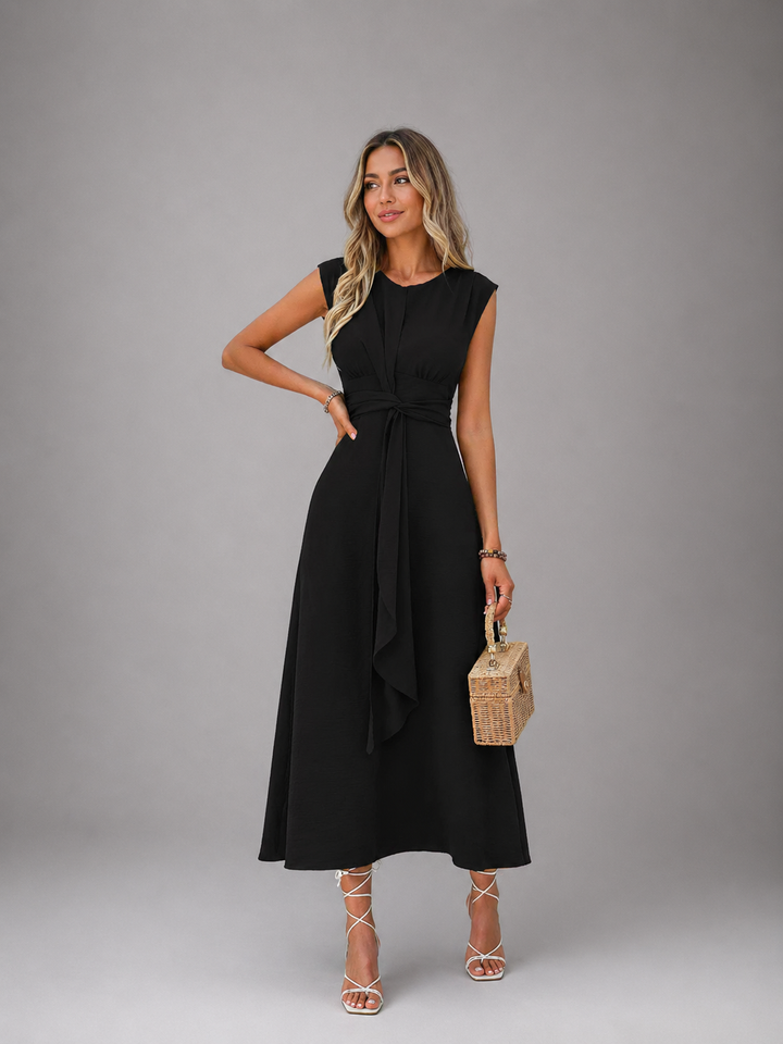 MIYA™ - Stylish Waist-Tie Long Sleeveless Dress