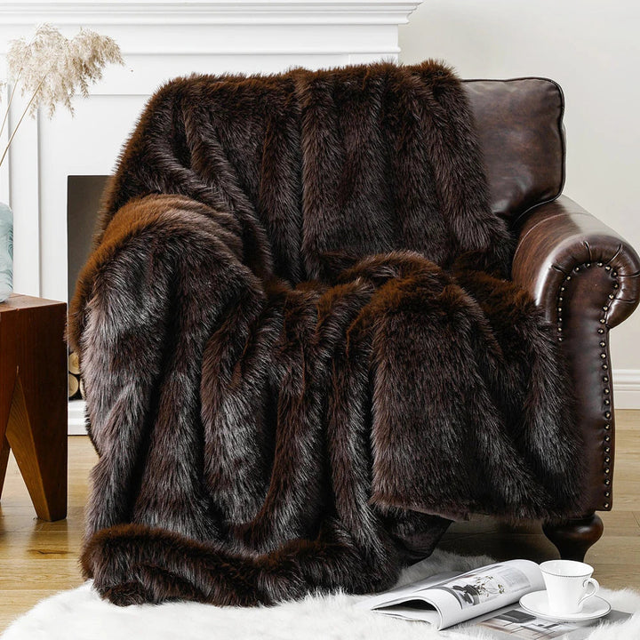 Haven Faux Fur Throw Blanket