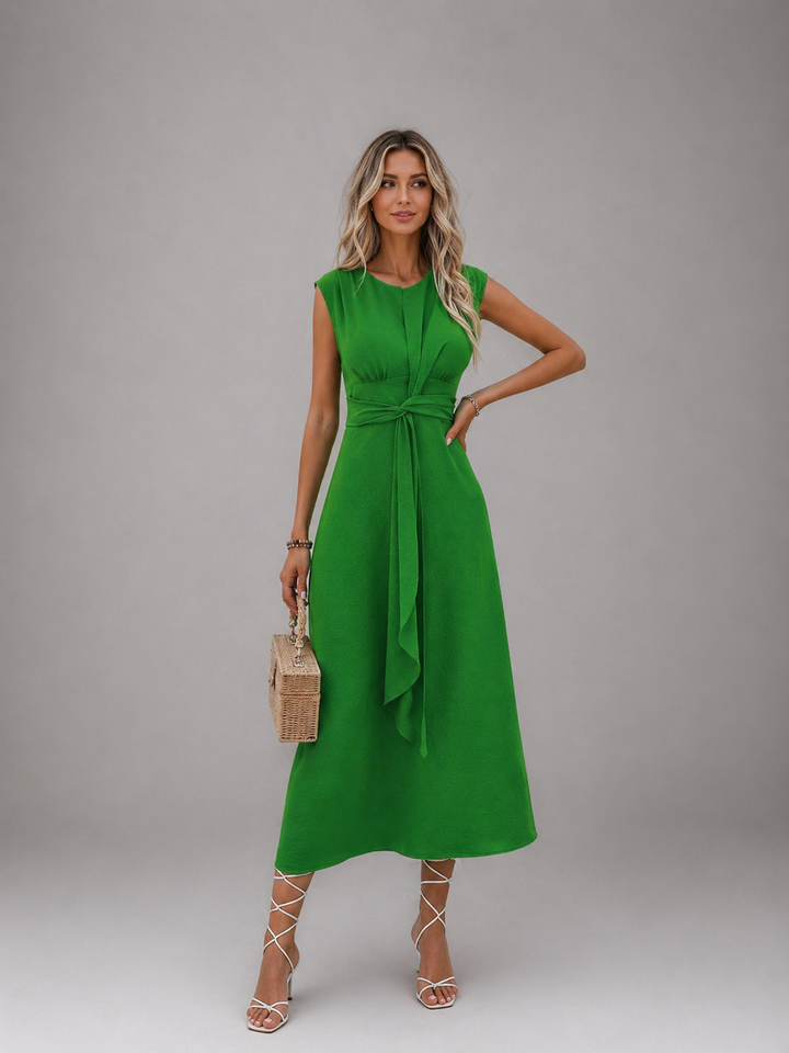MIYA™ - Stylish Waist-Tie Long Sleeveless Dress