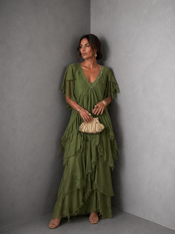 LYNETTE™ - Elegant Flowing Long Dress