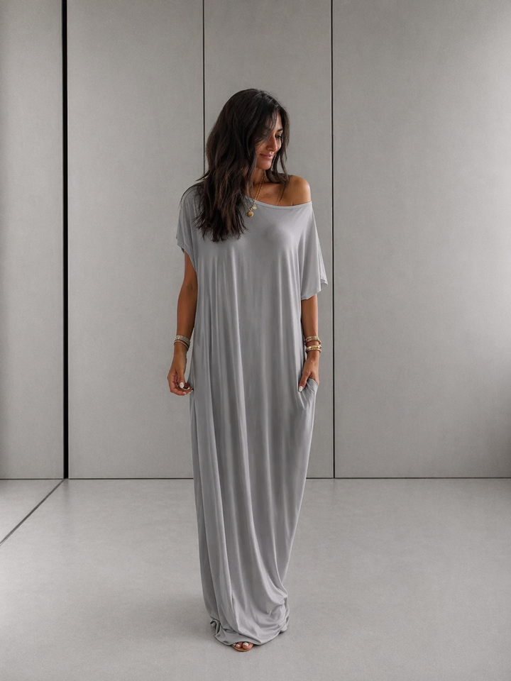 SHAEL™ - Loose Fit Round Neck Sleep Nightdress