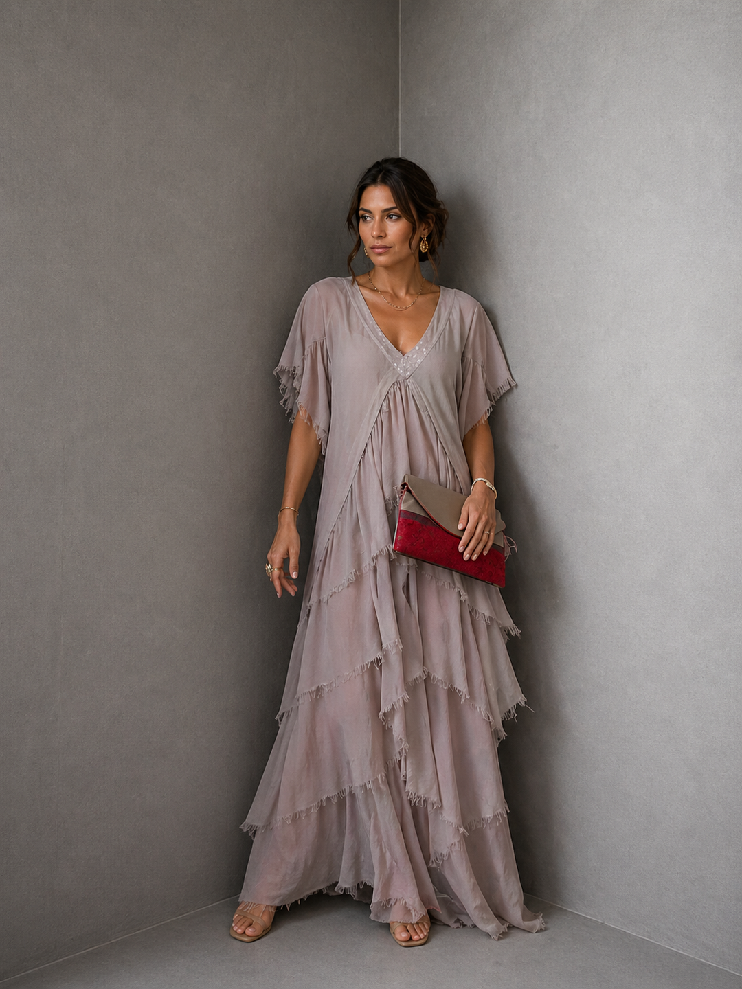 LYNETTE™ - Elegant Flowing Long Dress