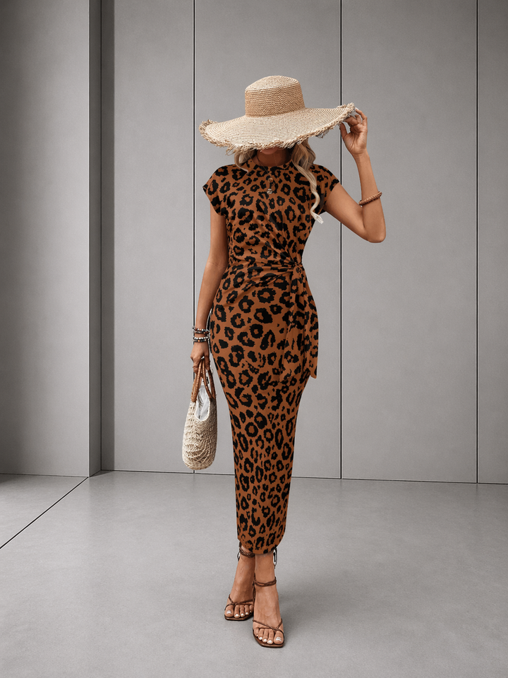 NEVAEH™ – Stylish Leopard Print Bodycon Dress