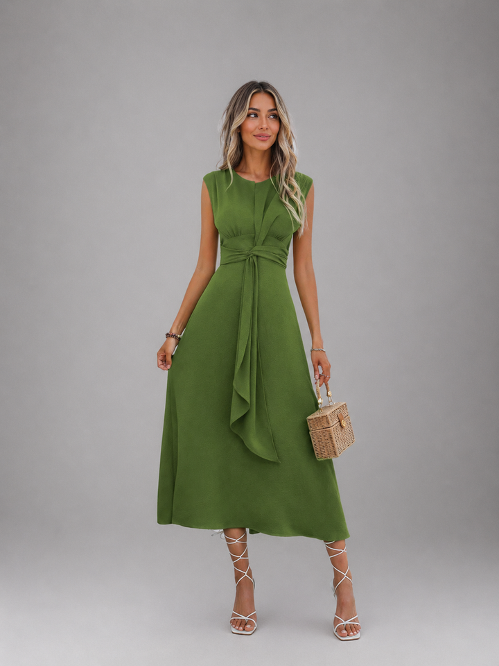 MIYA™ - Stylish Waist-Tie Long Sleeveless Dress