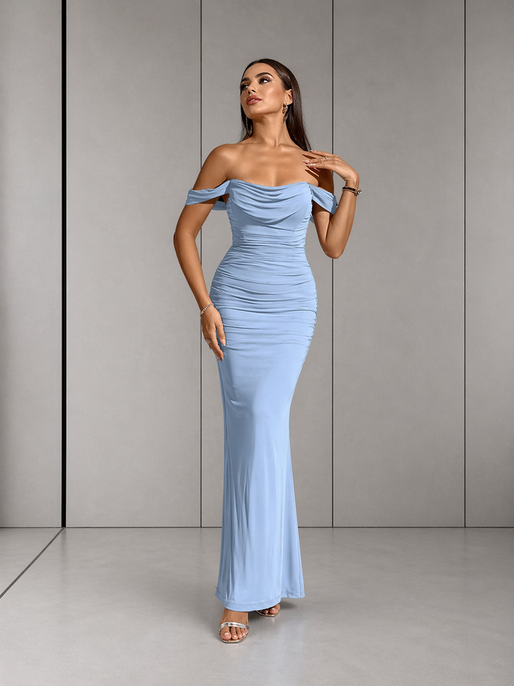 PRIMROSE™ – Stylish One-Shoulder Corset Mesh Dress