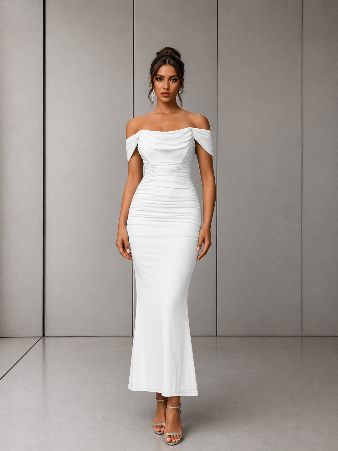 PRIMROSE™ – Stylish One-Shoulder Corset Mesh Dress
