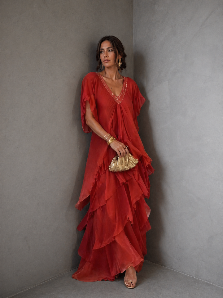 LYNETTE™ - Elegant Flowing Long Dress