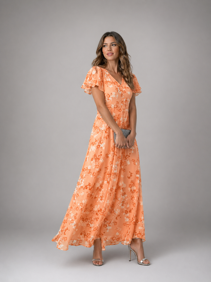 BRENDA™ – Flowing Floral Maxi Dress