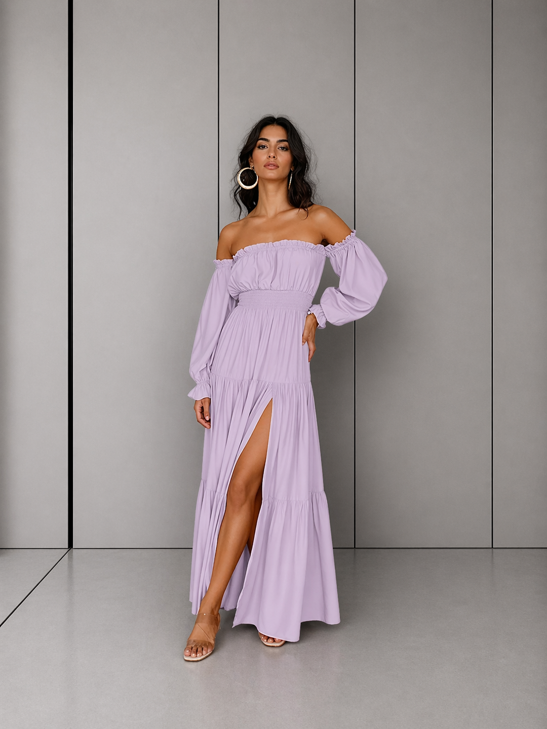 MEADOW™ – Bohemian Off-Shoulder Layered Maxi