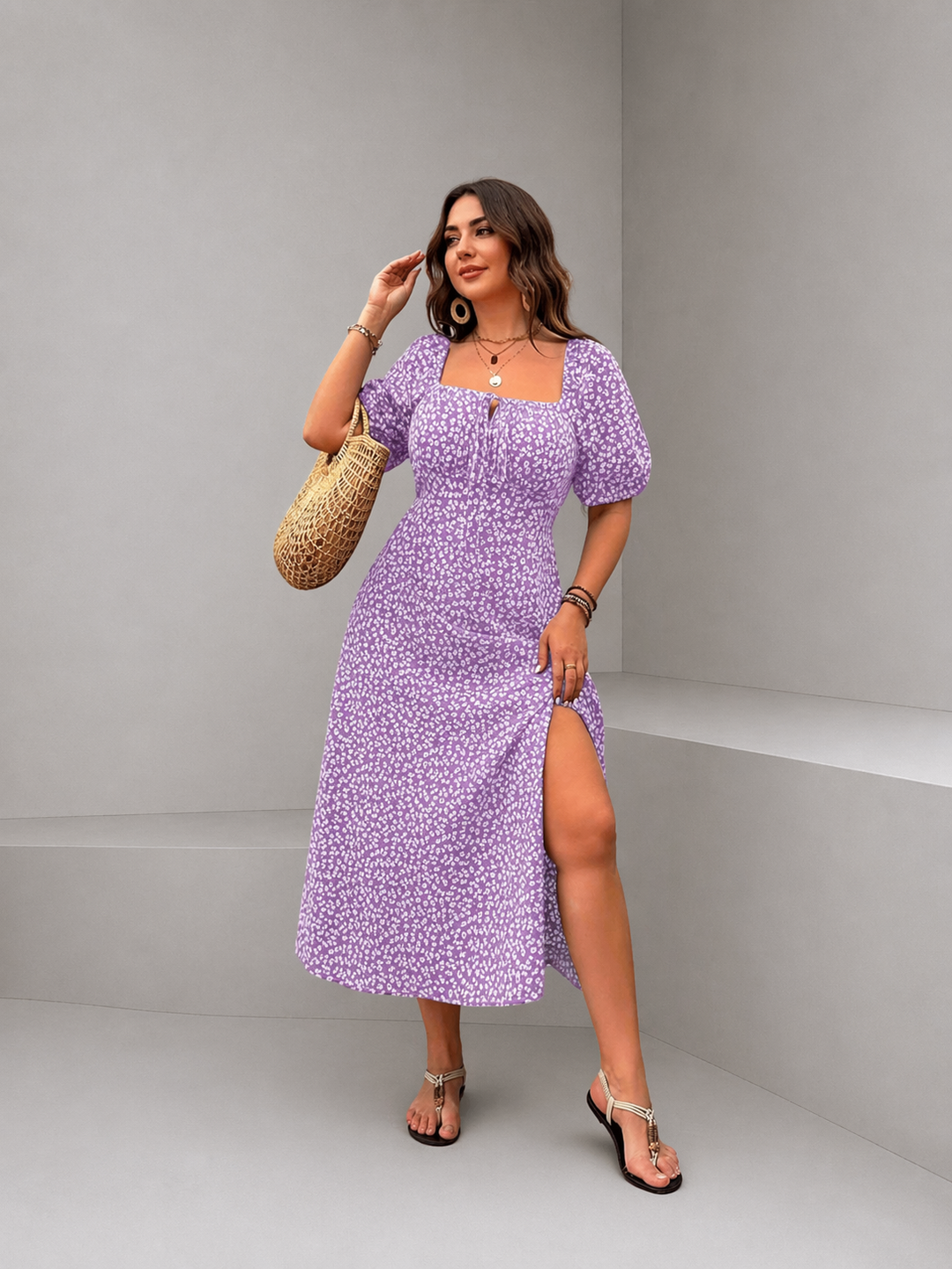 CLAIRE™ - Elegant Floral Maxi Dress
