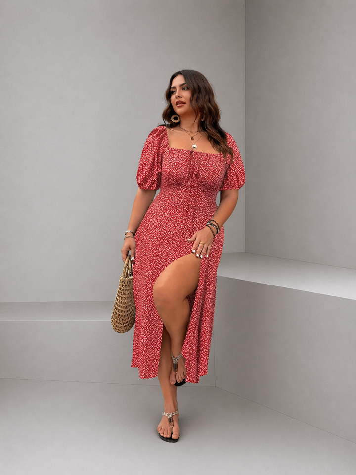 CLAIRE™ - Elegant Floral Maxi Dress