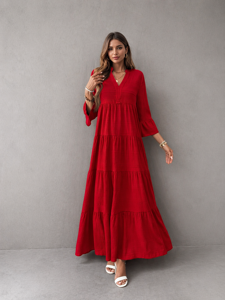 STELLA™ - Casual V-Neck Summer Maxi Dress