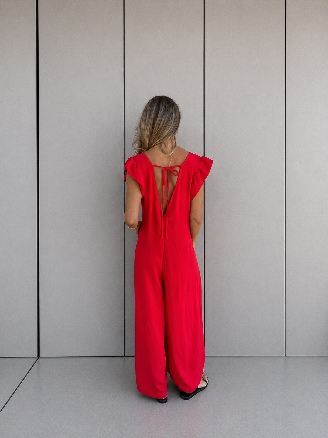 CASSANDRA™ - Trendy V-Neck Jumpsuit