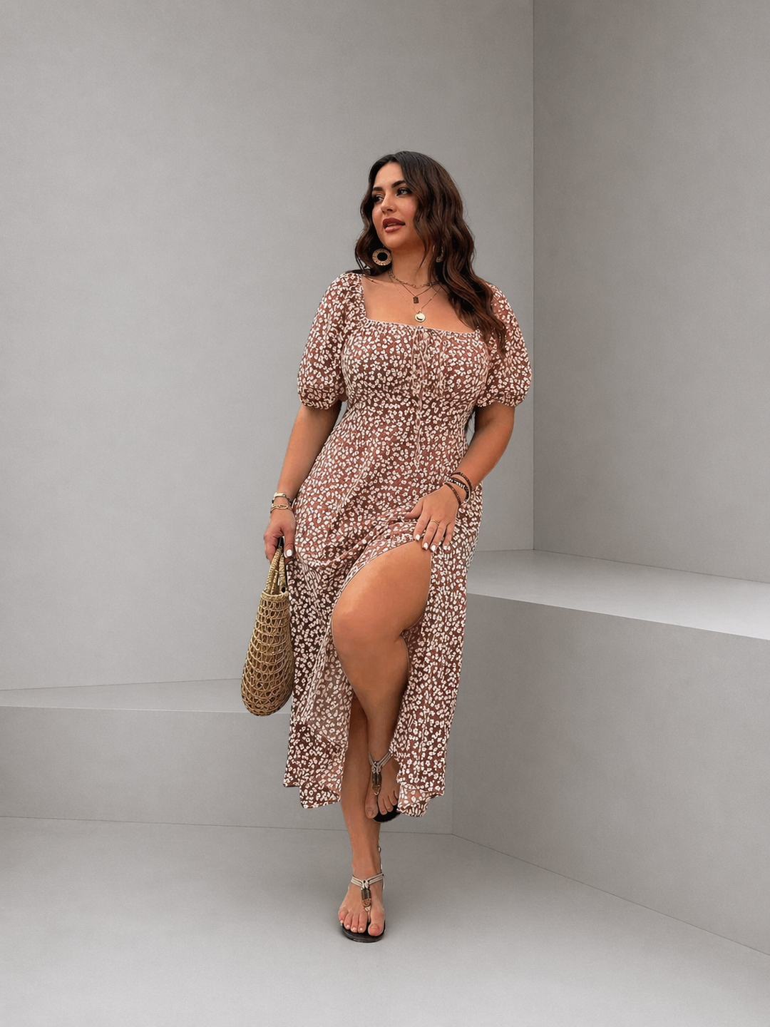 CLAIRE™ - Elegant Floral Maxi Dress