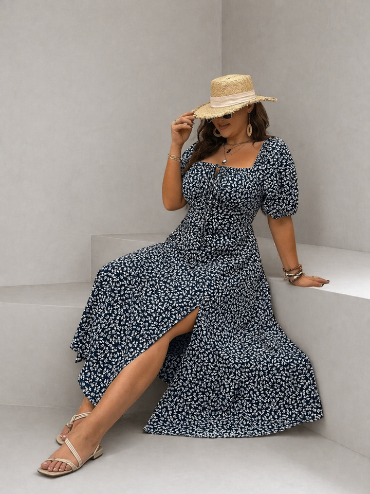 CLAIRE™ - Elegant Floral Maxi Dress
