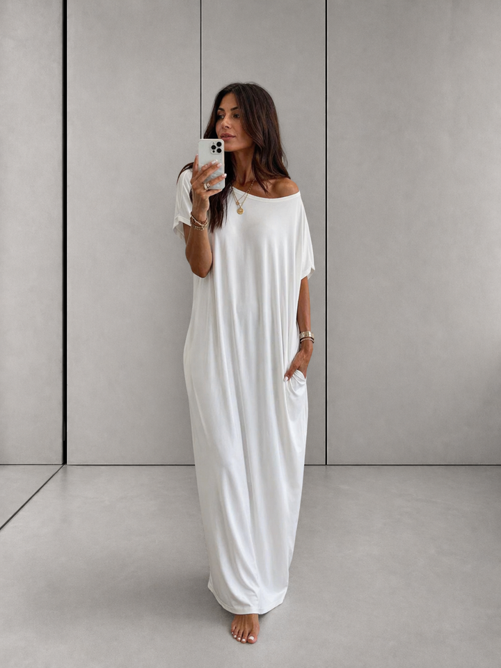 SHAEL™ - Loose Fit Round Neck Sleep Nightdress