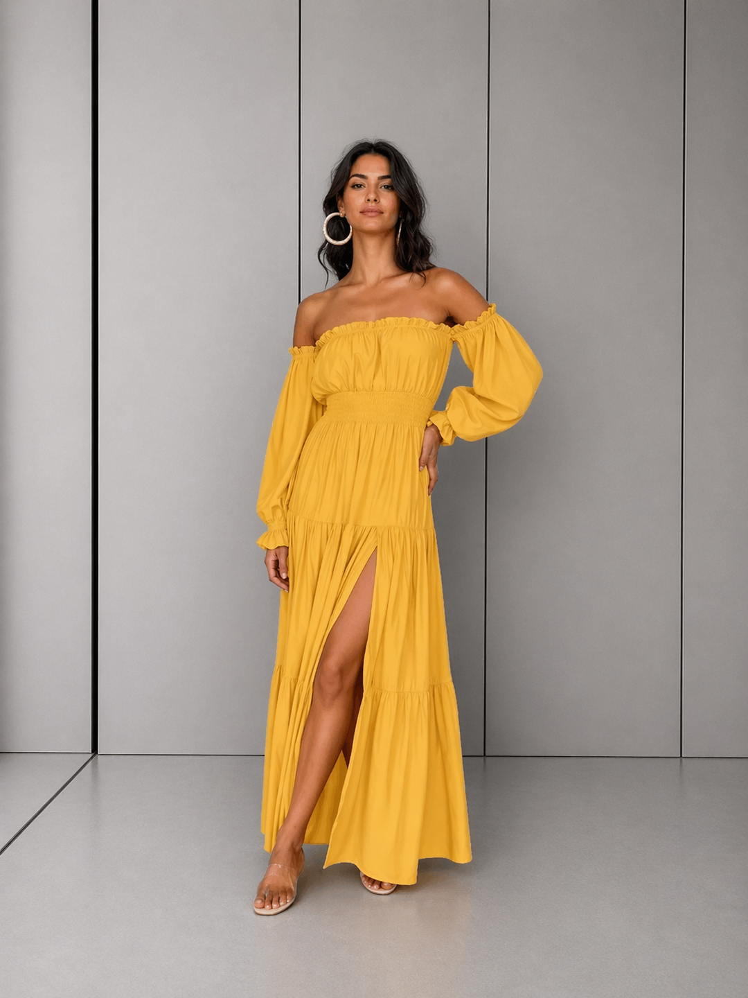 MEADOW™ – Bohemian Off-Shoulder Layered Maxi